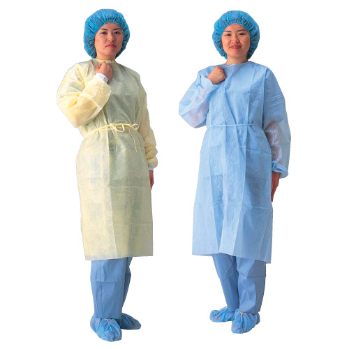 バイリーンクリエイト アイソレーションガウン(袖ゴム) アイソレーションガウン(ソデゴム) イエロー(50マイX2ハコ)(20-2440-01)【1梱単位】