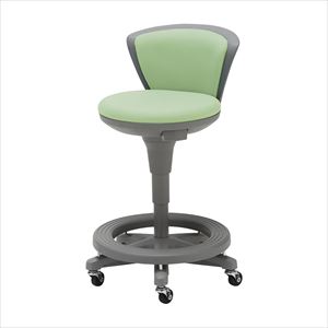 マツヨシ ナースチェアMY-N3211アップルグリーン【マツヨシ】(MY-N3211)(21-6011-00-02)【1単位】