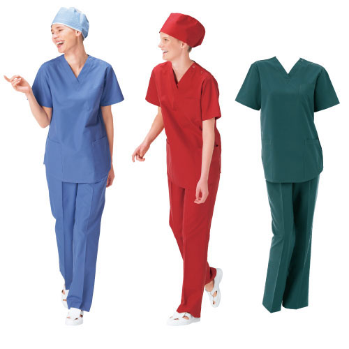 女子上衣 ES-8662(L) ｼﾞｮｼｼﾞｮｳｲ コーラルレッド(21-6705-02-01)【ナガイレーベン】[1枚単位](