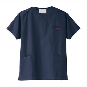 パントン スクラブ（男女兼用） 7000SC(3L) ミッドナイトネイビー3Lミッドナイトネイビー【フォーク】(7000SC)(23-2190-05-19)【1単位】