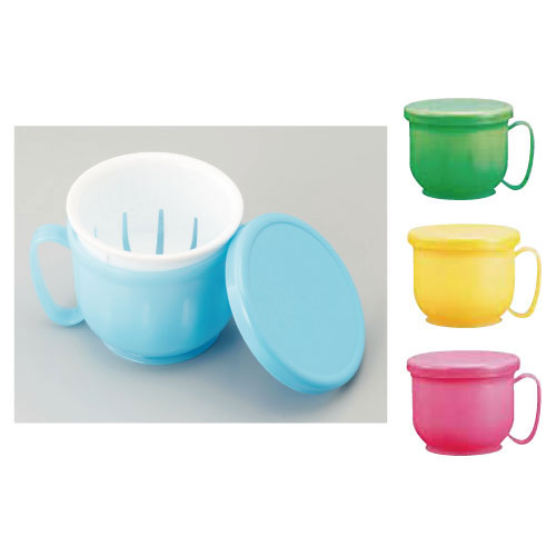 入れ歯洗浄保管容器爽やかさん ｸﾞﾘｰﾝ ｵﾚﾊﾞﾖｳｷｻﾜﾔｶｻﾝ(23-2492-00)【小森樹脂】[1個単位](西部)[個