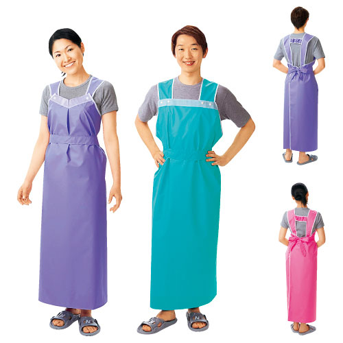 ハビナース軽やか介助用エプロン（男 11246(ｸﾞﾘｰﾝ)ﾛﾝｸﾞ ｶﾛﾔｶｶｲｼﾞｮﾖｳｴﾌﾟﾛﾝｵﾄｺ(23-2596-0