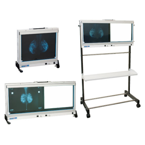 マンモシャウカステン（二面／卓上壁掛 MX-B2-L ﾏﾝﾓｾﾝﾖｳｼｬｳｶｽﾃﾝ(23-2757-04)【森山Ｘ線用品】[1台