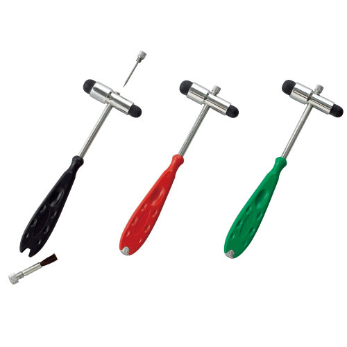 カラー打腱器（バックハンマー氏） ｸﾛ ｶﾗｰﾀﾞｹﾝｷ(ﾊﾞｯｸﾊﾝﾏｰｼ)(23-3072-00)【メドライフ】[1本単位]