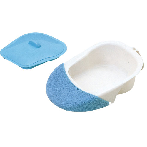 差し込み便器（専用カバー付） 533-701(25X39X10.5CM ｻｼｺﾐﾍﾞﾝｷ(ｾﾝﾖｳｶﾊﾞｰﾂｷ)(23-3246