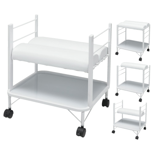 フットケア用ワゴン SN-FC001(ﾎﾜｲﾄ) ﾌｯﾄｹｱﾖｳﾜｺﾞﾝ(23-3677-00)【松吉医科器械】[1台単位]