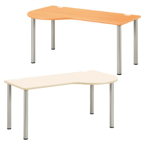 ドクターテーブル（左Ｒ） NSD-1690L(160X90X70) ﾄﾞｸﾀｰﾃｰﾌﾞﾙ(ﾋﾀﾞﾘR) アイボリー(23-511