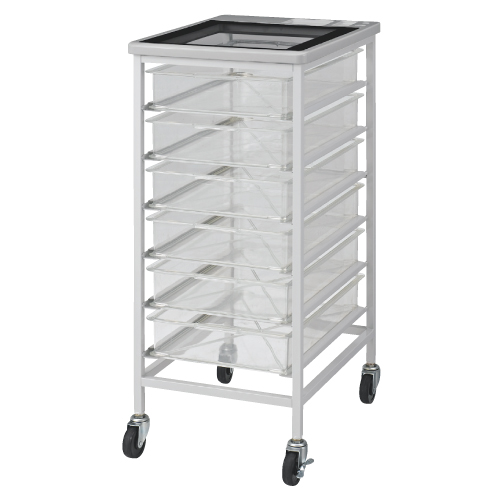 チェックテーブルカート BC261(465X600X1002MM ﾁｪｯｸﾃｰﾌﾞﾙｶｰﾄ(23-5246-00)【河淳】[1台