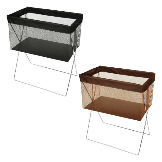 サイドワゴン・メッシュ浅型 R-336(ﾌﾞﾗｳﾝ) ｻｲﾄﾞﾜｺﾞﾝﾒｯｼｭｱｻｶﾞﾀ(23-5288-01)【サキ】[1個単