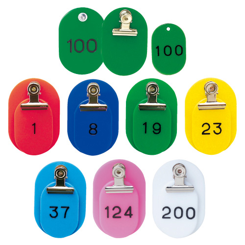 親子札（１０１～１５０番） CR-OY150(50ｸﾐ) ｵﾔｺﾌﾀﾞ(101-150ﾊﾞﾝ) 白(23-5563-02-07)