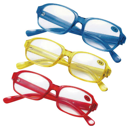 老眼鏡（弱度１．５） ﾛｳｶﾞﾝｷｮｳ(ｼﾞｬｸﾄ1.5) S-106W(ｱｶ)【1個単位】(23-5569-04)