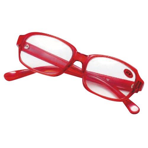 老眼鏡（弱度１．５） ﾛｳｶﾞﾝｷｮｳ(ｼﾞｬｸﾄ1.5) S-106W(ｱｶ)【1個単位】(23-5569-04)
