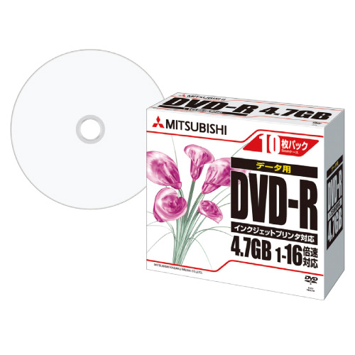 ＰＣデータ用ＤＶＤ－Ｒ PCﾃﾞｰﾀﾖｳDVD-R(23-5590-00)DHR47JPP10(10ﾏｲ)