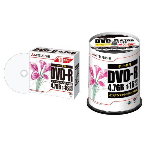 ＰＣデータ用ＤＶＤ－Ｒ PCﾃﾞｰﾀﾖｳDVD-R(23-5590-01)DHR47JPP100(100ﾏｲ)