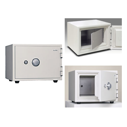 麻薬金庫（薬品保管用小型金庫） B-KS-20SD(ｵﾌﾎﾜｲﾄ) ﾏﾔｸｷﾝｺ(23-5667-00)【日本アイ・エス・ケイ】[1台単位]