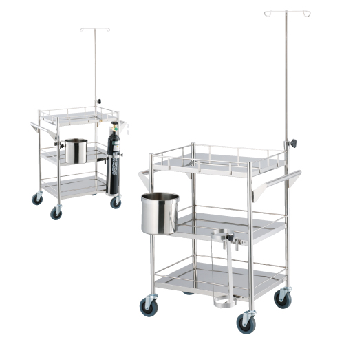 マイスコ簡易救急カート MY-4630 ｶﾝｲｷｭｳｷｭｳｶｰﾄ(23-6002-00)【松吉医科器械】[1台単位](松吉医科器