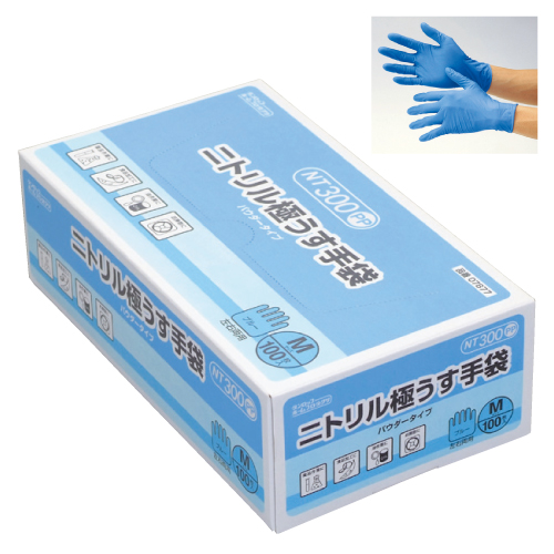 ニトリル極うす手袋 NT300 (23-6073-00)(松吉医科器械)[箱]