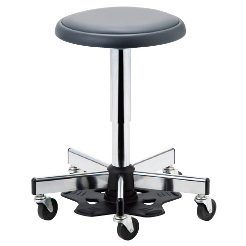 ドクターチェア（フットペダル）背なし APM-46(ｼﾞｭｼﾍﾟﾀﾞﾙ) ﾄﾞｸﾀｰﾁｪｱﾌｯﾄﾍﾟﾀﾞﾙ(23-6543-00)【ノーリツイス】[1台単位]