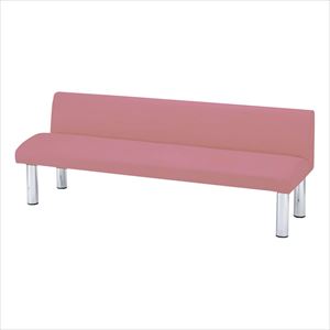ロビーチェア HKZ-18A(180X59X65CM ﾛﾋﾞｰﾁｪｱ サックスブルー(23-6717-00-04)【ニシキ工業】