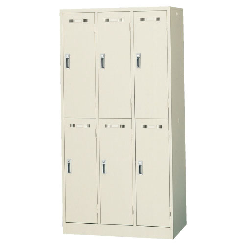 ロッカー（６人用） SLK-6(900X515X1790MM ﾛｯｶｰ(6ﾆﾝﾖｳ)(23-6759-01)【生興】[1台単位]