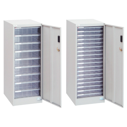 セキュリティフロアケースＢ４浅１８段 ｾｷｭﾘﾃｨﾌﾛｱｹｰｽB4ｱｻ18ﾀﾞ(23-6771-01)BF-S18(ﾆｭｰｸﾞﾚｰ)