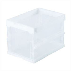 ハード折りたたみコンテナ（本体） HDOC-20L(20L) クリアW360×D260×H270mmクリア【アイリスオーヤマ】FALSE(23-6778-00)【1単位】