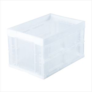 ハード折りたたみコンテナ（本体） HDOC-50L(50L) クリアW530×D365×H320mmクリア【アイリスオーヤマ】FALSE(23-6778-02)【1単位】