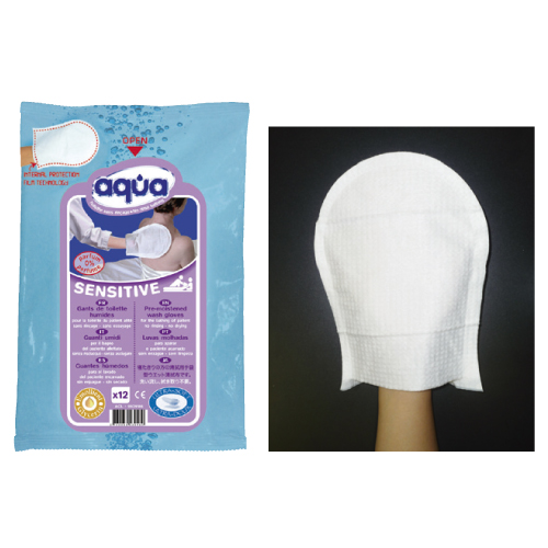 慶悠手袋型清拭布 アクア 9929186(12ﾏｲｲﾘ)ｹｲﾕｳﾃﾌﾞｸﾛｶﾞﾀｾｲｼｷﾌｱｸｱ(23-7154-00)