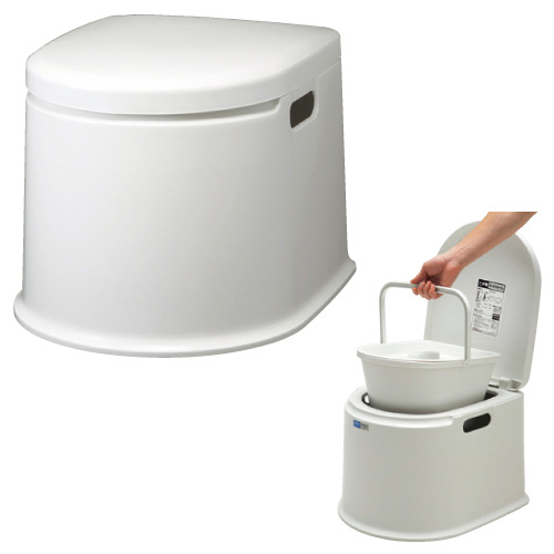 ポータブルトイレ（Ｐ型） PT-P11 ﾎﾟｰﾀﾌﾞﾙﾄｲﾚPｶﾞﾀ(23-7160-00)【山崎産業】[1台単位](山崎産業)