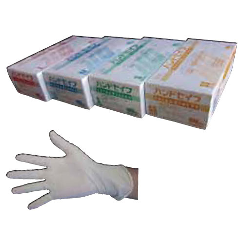 ハンドセイフ ラテックスグローブＰＦ ﾊﾝﾄﾞｾｲﾌﾗﾃｯｸｽｸﾞﾛｰﾌﾞPF(23-7246-02)G05-M(M)100ﾏｲｲﾘ