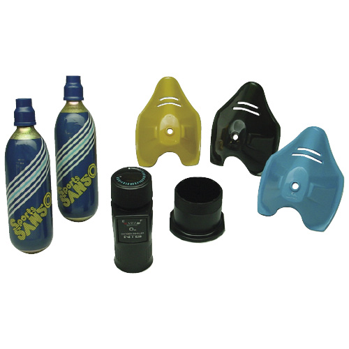 スポーツ酸素用ボンベ ｽﾎﾟｰﾂｻﾝｿﾖｳﾎﾞﾝﾍﾞ 410080006(5ﾎﾝｲﾘ)【1箱単位】(23-7391-01)