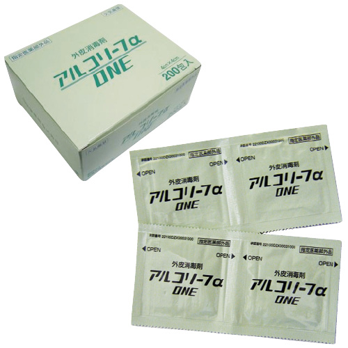 アルコリーフαＯＮＥ（部外品） 4X4CM(200ﾎｳ) ｱﾙｺﾘｰﾌAONE(23-7398-00)【イワツキ】[1箱単位](