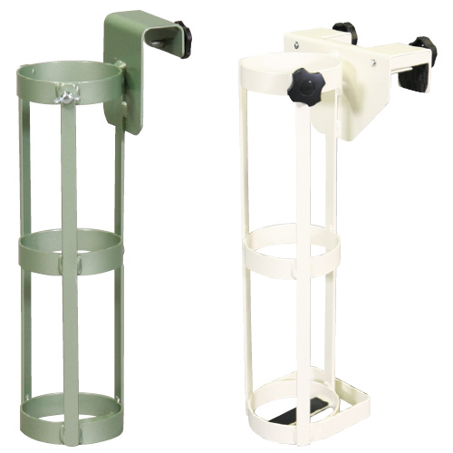 ベッド用ボンベ架（１ヶ所固定） KBU05-B(500L)ｸﾞﾘｰﾝ ﾍﾞｯﾄﾞﾖｳﾎﾞﾝﾍﾞｶ(1ｺﾃｲ)(23-7450-0