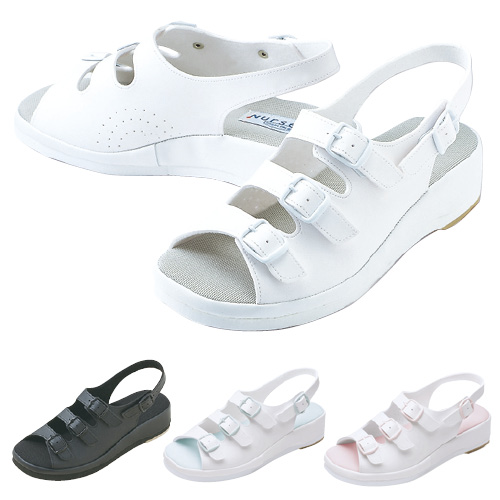 富士ゴムナース ナースサンダル コンフォート ﾅｰｽｻﾝﾀﾞﾙｺﾝﾌｫｰﾄ 270-1(ﾎﾜｲﾄ) ４Ｌ（２７．０～２７．５ｃｍ）(23-7578-00-07)【1足単位】