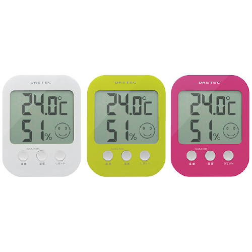 デジタル温湿度計オプシス O-230GN(ｸﾞﾘｰﾝ) ﾃﾞｼﾞﾀﾙｵﾝｼﾂﾄﾞｹｲｵﾌﾟｼｽ(23-7591-01)【ドリテック】[1個単位]