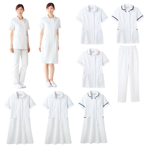 ナースジャケット ﾅｰｽｼﾞｬｹｯﾄ(23-7814-01)73-1804(ﾎﾜｲﾄXｻｯｸｽ)Ｍ Ｍ