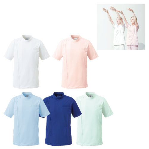 ケーシージャケット（男女兼用） ｹｰｼｰｼﾞｬｹｯﾄ(ｹﾝﾖｳ)(23-7831-00)MZ-0069(SS)ネイビー ネイビー