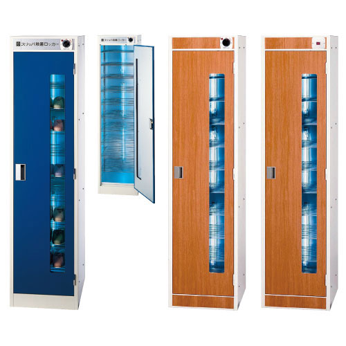 殺菌線スリッパロッカー（木目調） DM-HR-M(ｾﾞﾝﾏｲｼｷﾀｲﾏｰ) ｻｯｷﾝｾﾝｽﾘｯﾊﾟﾛｯｶｰﾓｸﾒﾁｮ(23-79