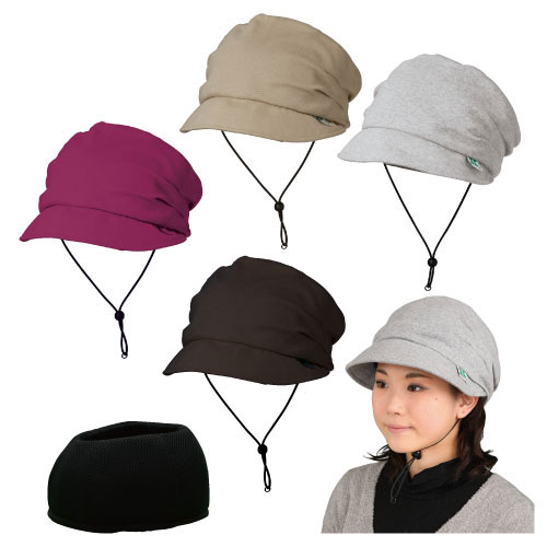 おでかけヘッドガード（ニットブリム） KM-1000F(M/55-57CM) ｵﾃﾞｶｹﾍｯﾄﾞｶﾞｰﾄﾞﾆｯﾄﾌﾞﾘ ワイン(24-2060-01-02)【キヨタ】[1個単位]