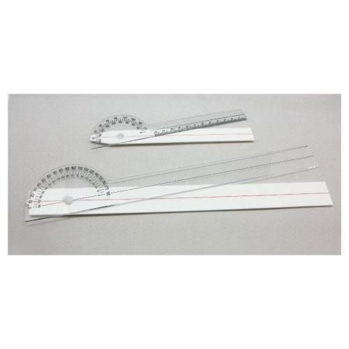 プラスチック角度計 CK-P4310-195(195MM) ﾌﾟﾗｽﾁｯｸｶｸﾄﾞｹｲ(24-2089-01)【西河貿易】[1本