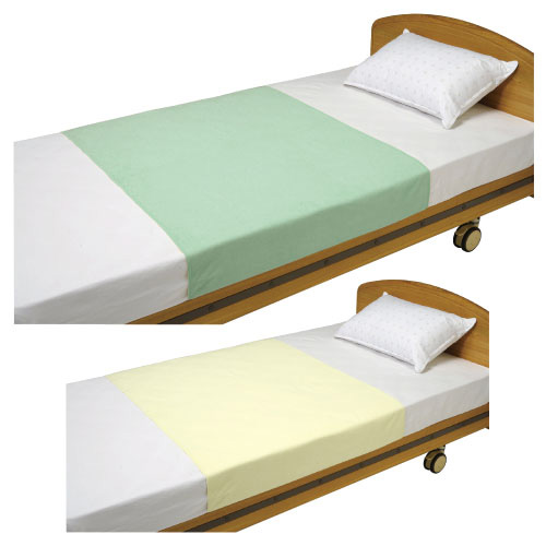 竹虎 速乾防水シーツ（２枚入）黄色 ｿｯｶﾝﾎﾞｳｽｲｼｰﾂ2ﾏｲｷｲﾛ 102142(145X90CM)(24-2194-01)【1個単位】