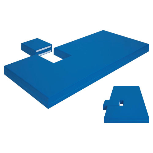 エコーマット ｴｺｰﾏｯﾄ(24-2281-01)TB-1131(80X180X12CM)ビニルレザーメディブルー ビニルレザーメディブルー