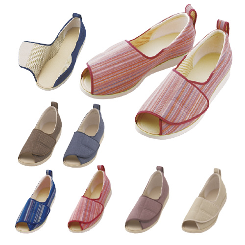 徳武産業 あゆみ オープン和 アユミオープンナゴミ 1026(L/23.0-23.5CM) あずき(24-2377-02-05)【1足単位】