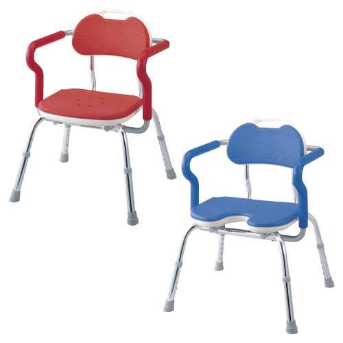 ひじ掛け付シャワーベンチRE-U ヒジカケツキシャワーベンチRE-U(24-2390-02)536-232(レッド)