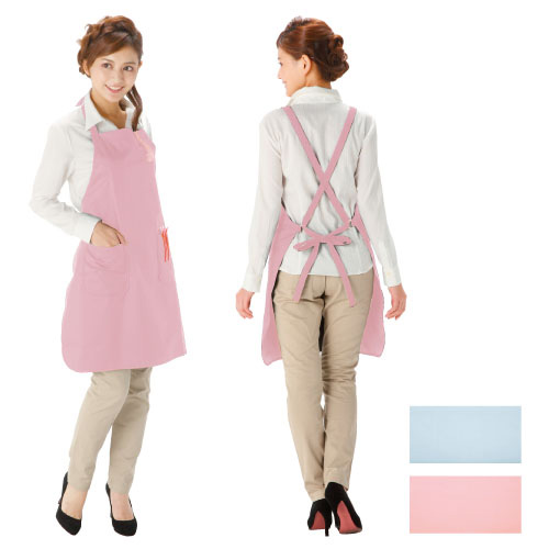 透湿エプロン（たすき掛け） ﾄｳｼﾂｴﾌﾟﾛﾝ(ﾀｽｷｶﾞｹ)(24-2396-00)3821T(ﾌﾞﾙｰﾌﾞﾚｰ)