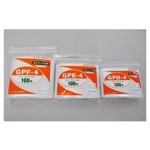 ユニパックＧＰ GPSL-4(560X400MM)100 ﾕﾆﾊﾟｯｸGP(24-2880-12)【生産日本社】[1袋単位]