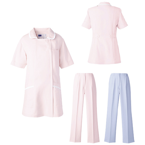 自重堂 ナースウェア レディスパンツ ﾅｰｽｳｪｱﾚﾃﾞｨｽﾊﾟﾝﾂ WH11212(4L) ブルー(24-2922-05-02)【1枚単位】