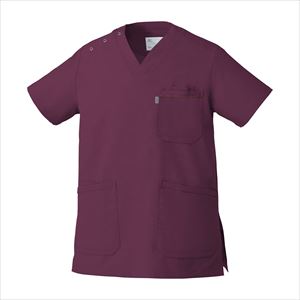 スクラブ（兼用） MZ-0018(3L) ワイン3Lワイン【チトセ】(MZ-0018)(24-2926-05-10)【1単位】