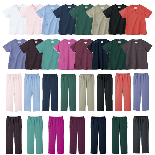 スクラブパンツ（兼用） MZ-0019(L) ｽｸﾗﾌﾞﾊﾟﾝﾂ(ｹﾝﾖｳ) チャコールグレー(24-2927-03-18)【チ