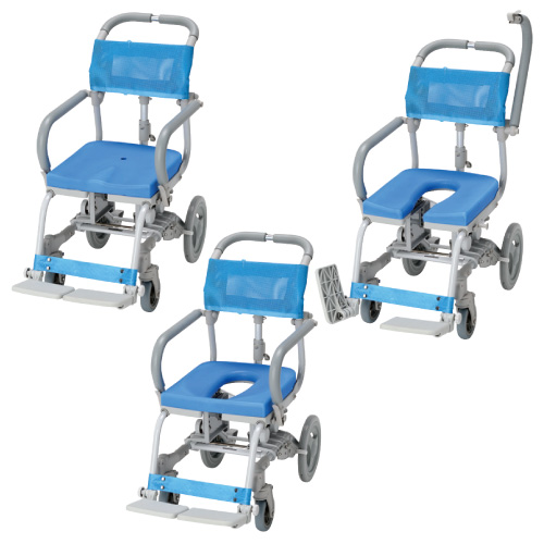 ウチエ シャワーキャリー楽チル（Ｏ型シート） ｼｬﾜｰｷｬﾘｰﾗｸﾁﾙ(Oｶﾞﾀｼｰﾄ RT-001(24-3085-00)【1台単位】